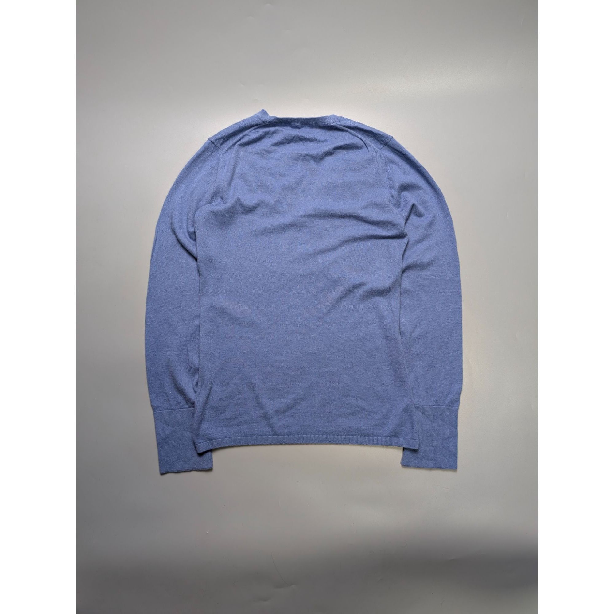 Burberry Burberry Cotton Cashmere V Neck Pullover (Y1096) Size M / US 6-8 / IT 42-44 - 6 Thumbnail