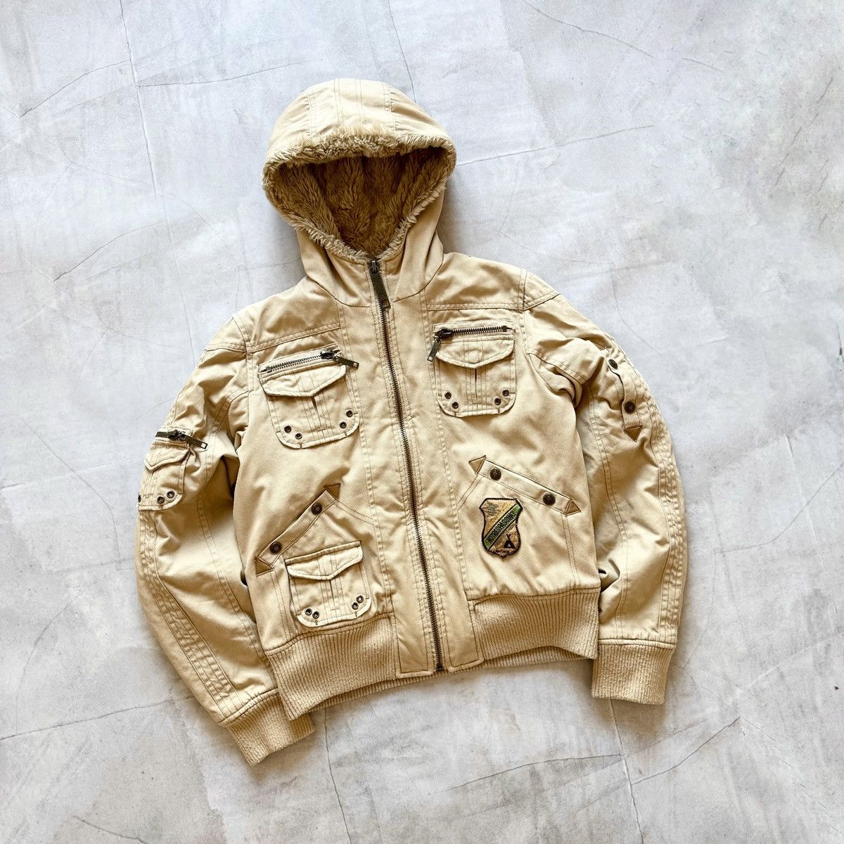 Hysteric Glamour × Undercover Military Bomber Jacket Zip Faux Fur LGB If Six Was Nine Vibe Size M / US 6-8 / IT 42-44 - 1 Thumbnail