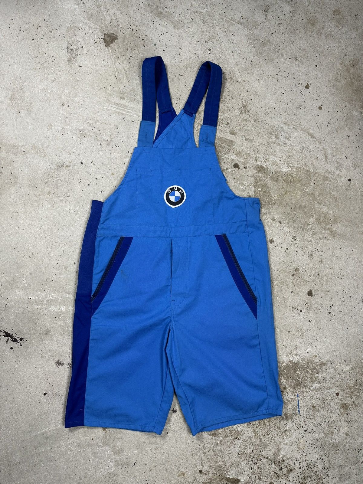 BMW × Vintage Vintage Y2K BMW Blue Short Overalls Racing rare Size US 32 / EU 48 - 1 Thumbnail