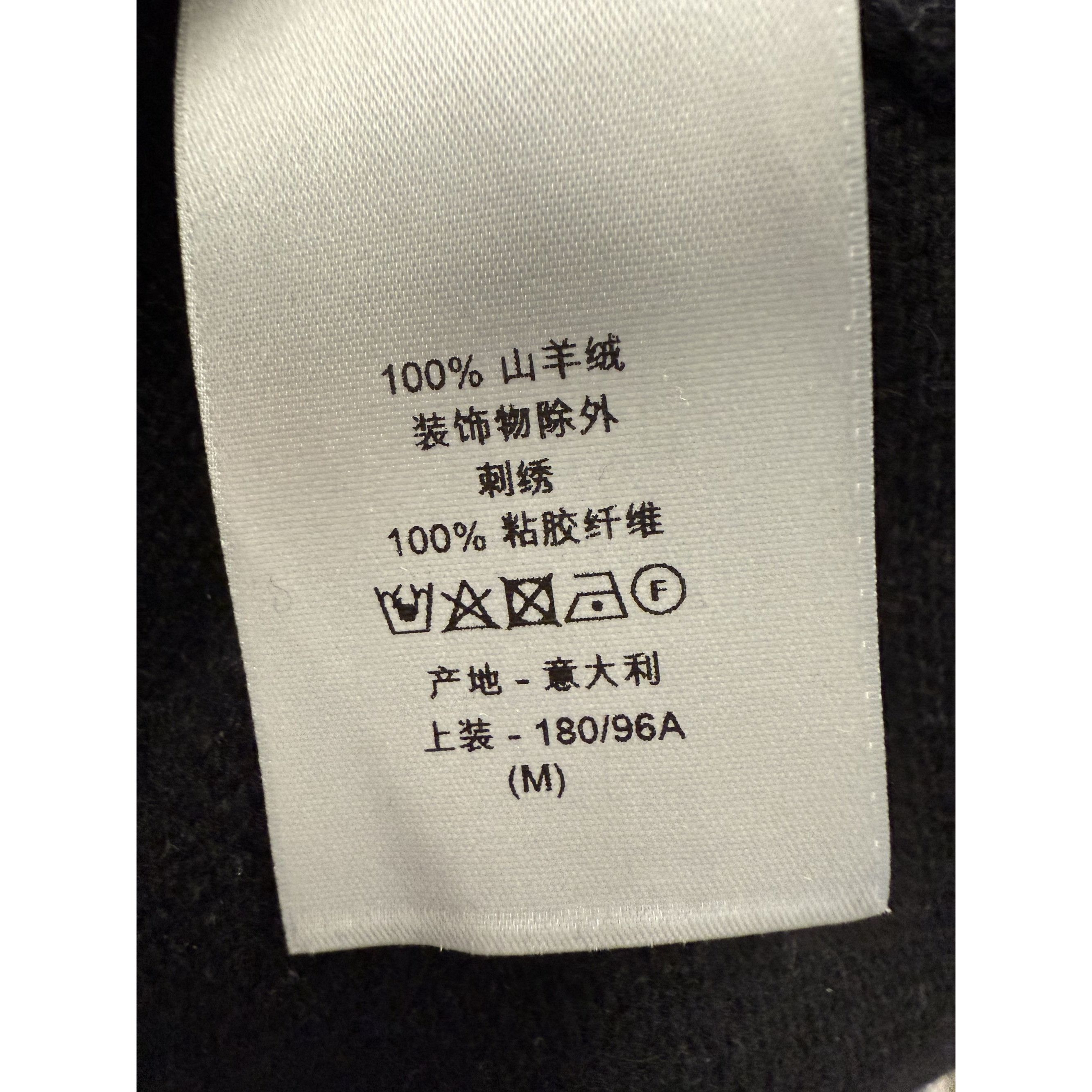 Dior Christian Dior Couture Black Embroidered Cashmere & Viscose Size M / US 6-8 / IT 42-44 - 9 Thumbnail
