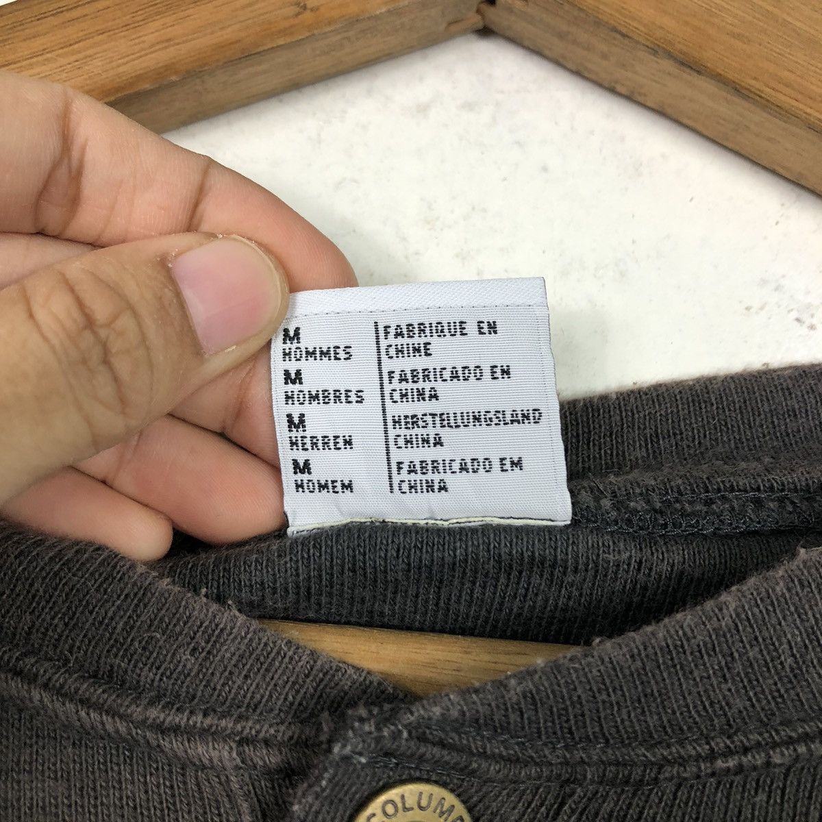 Japanese Brand Columbia Vintage Henley Tee — Tribal Tape Chest Stripe Size US M / EU 48-50 / 2 - 14 Thumbnail