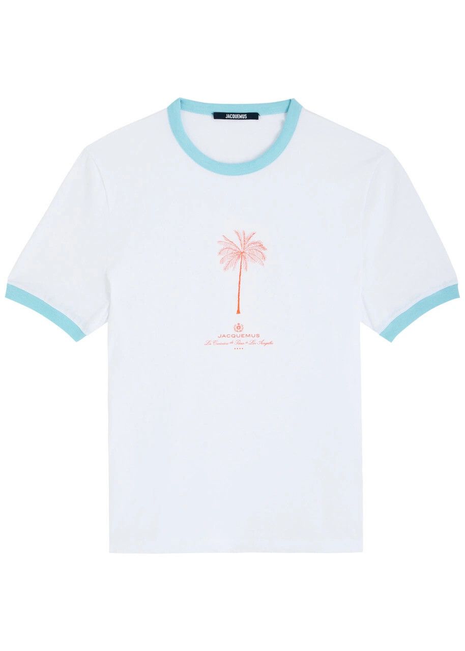 Jacquemus o1h1sh10525 Le T-Shirt Venice in White Size US L / EU 52-54 / 3 - 1 Thumbnail
