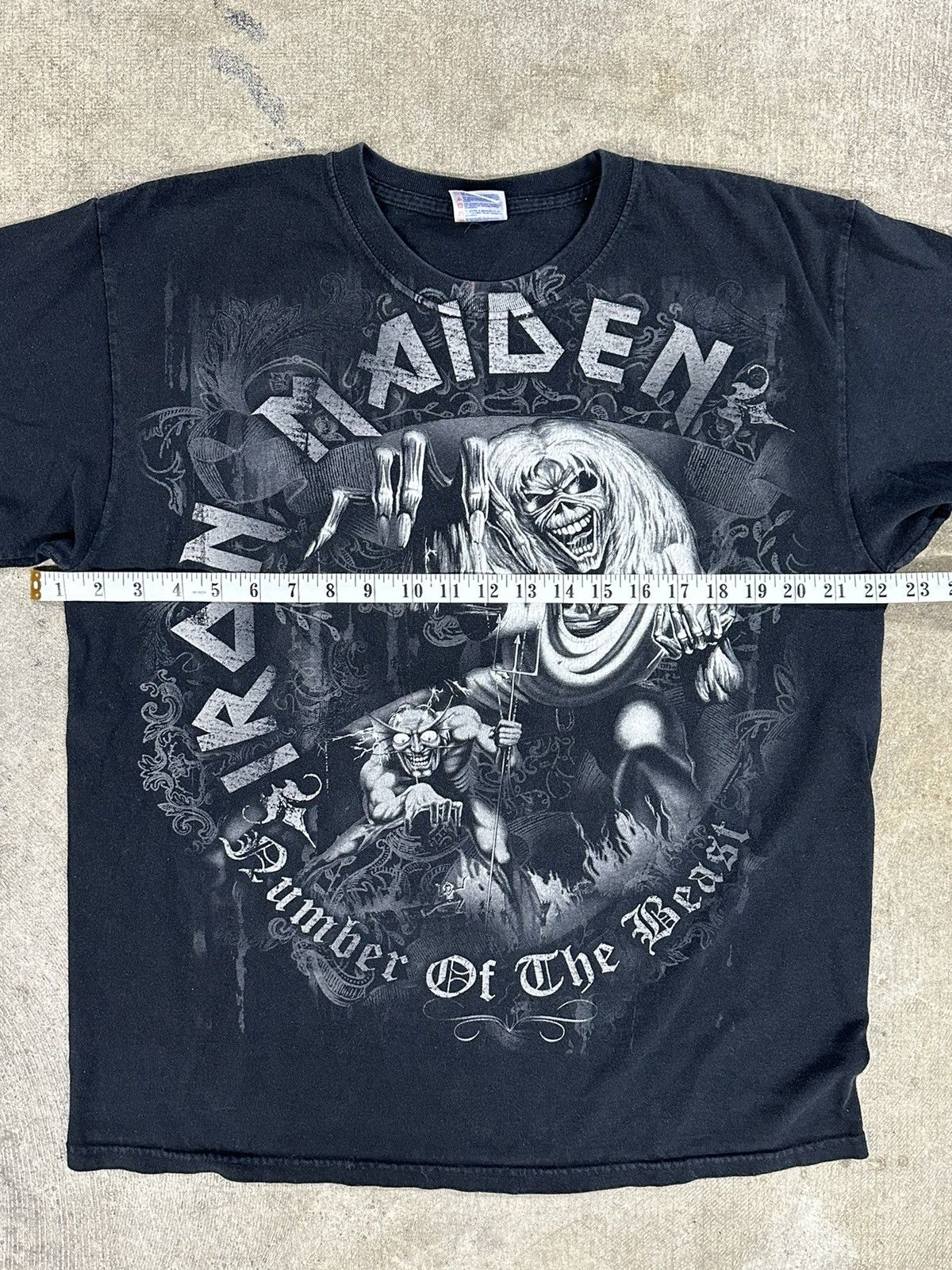 Band Tees × Iron Maiden × Vintage Vintage Y2K 00s Iron Maiden Mark Of The Beast Band T-Shirt Size US L / EU 52-54 / 3 - 5 Thumbnail