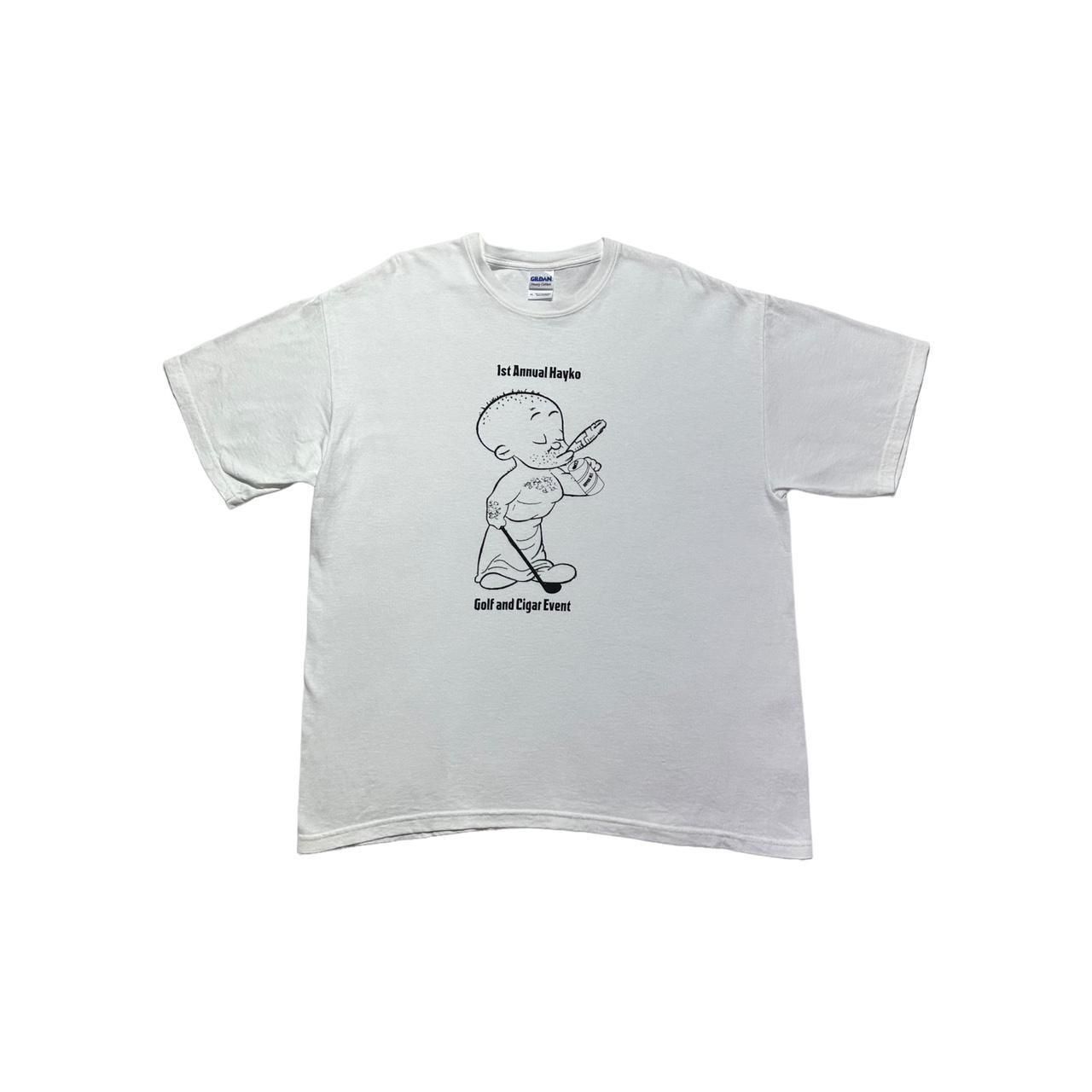 Gildan × Vintage Y2K Golf & Cigar Event T-Shirt Size US XL / EU 56 / 4 - 1 Thumbnail