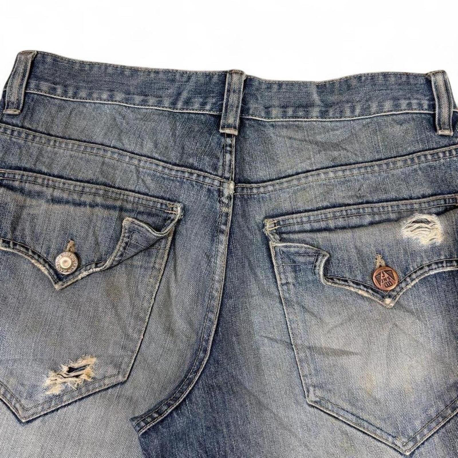 True Religion JAPANESE VINTAGE BIG TRAIN OSAKA BOOTCUT STYLE DENIM JEANS Size US 32 / EU 48 - 7 Thumbnail