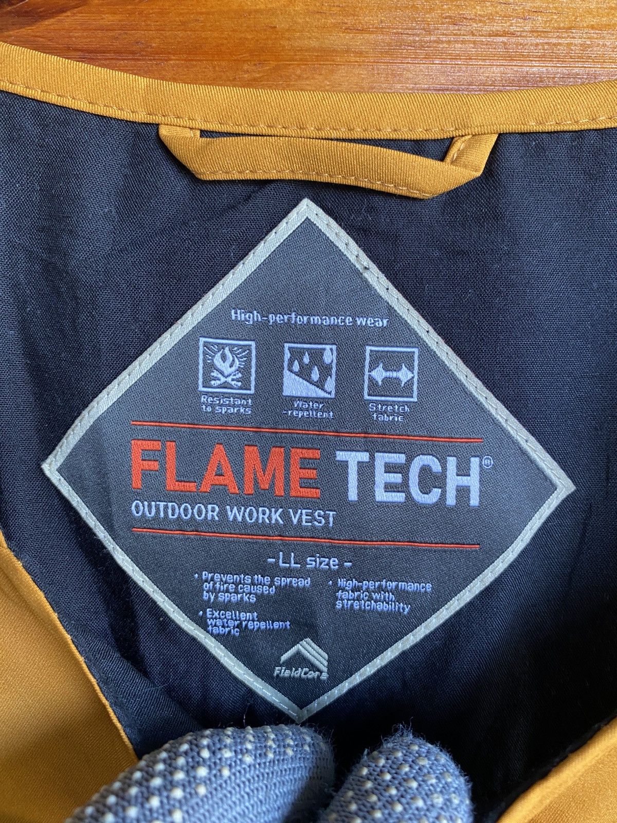 Japanese Brand Flame Tech Outdoor Work Vest – High-Performance, Flame Water Size US XL / EU 56 / 4 - 7 Thumbnail