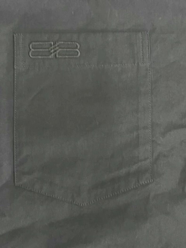 Balenciaga Balenciaga size 39 BB Logo Layered Short Sleeve Shirt Loos Size S / US 4 / IT 40 - 3 Thumbnail