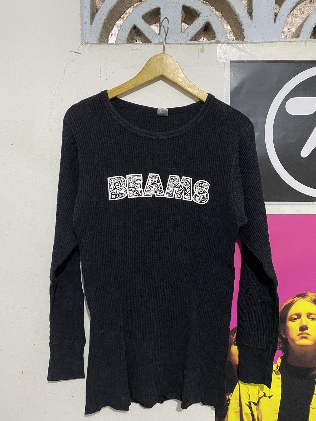 Hysteric Glamour 💸BINDINGOFFER💸Japanese Beams X Subpop Record Waffle Shirt Size US M / EU 48-50 / 2 - 1 Thumbnail