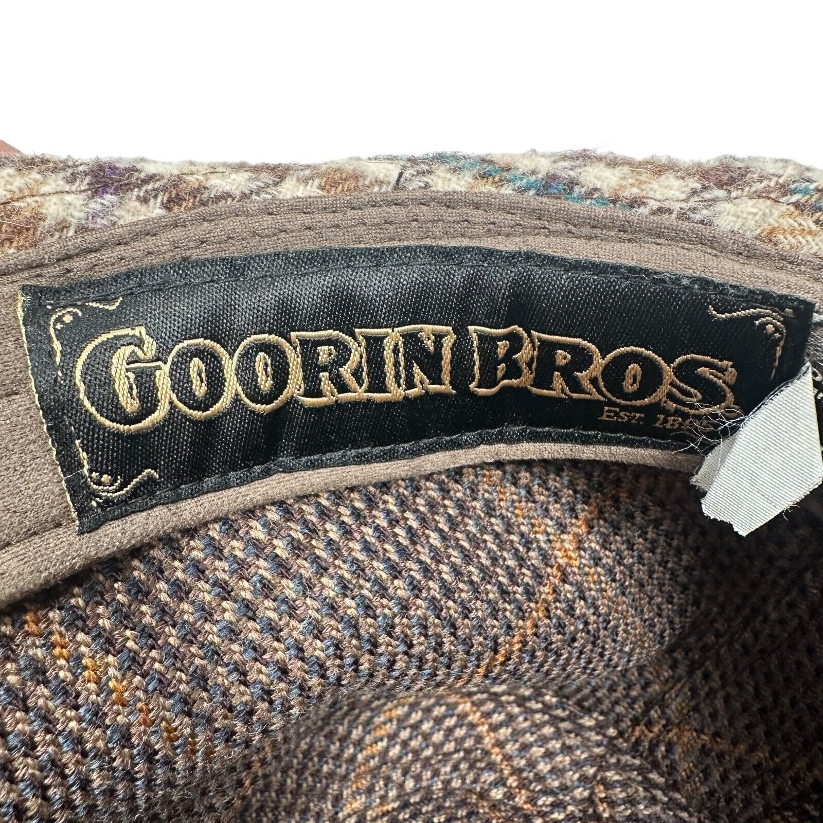 Goorin Bros. Goorin Bros Fedora Hat Medium Beige Brown Paid Band Trilby Size ONE SIZE - 9 Thumbnail