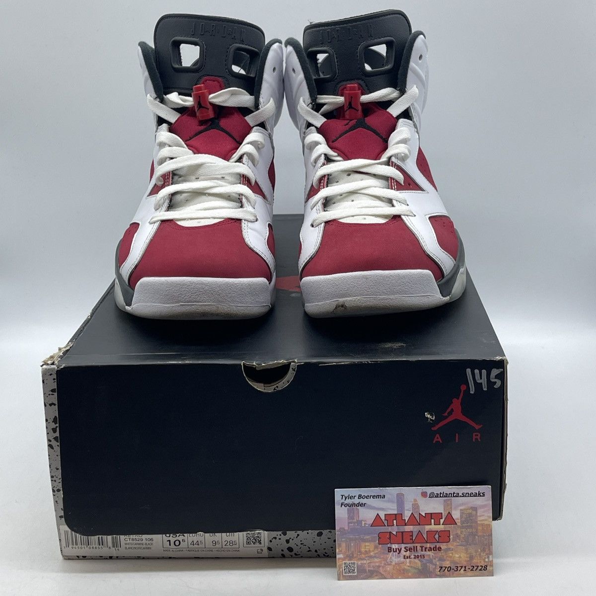 Jordan Brand Air Jordan 6 carmine Size US 10.5 / EU 43-44 - 2 Thumbnail
