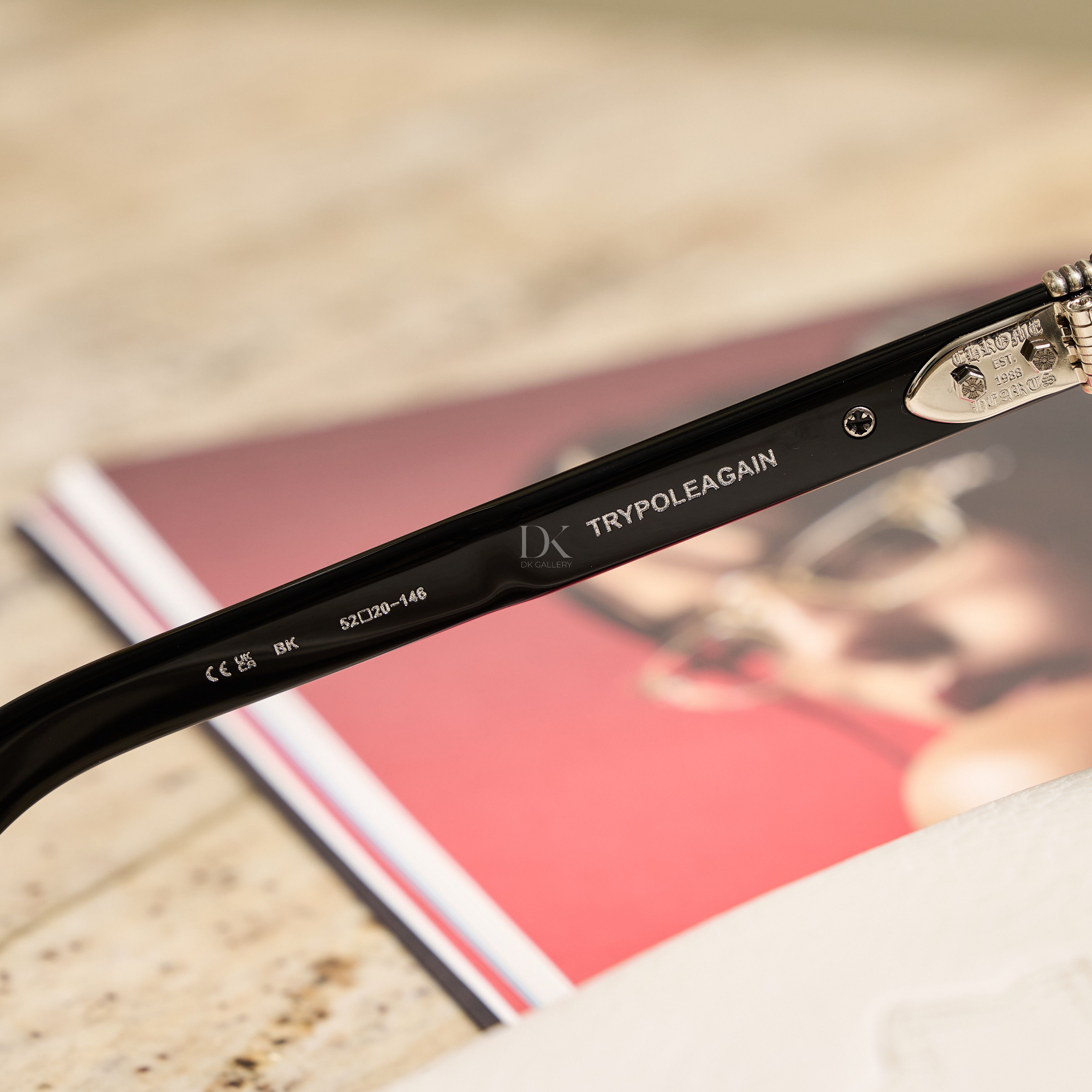 Chrome Hearts CHROME HEARTS TRYPOLEAGAIN BLACK Size ONE SIZE - 6 Thumbnail