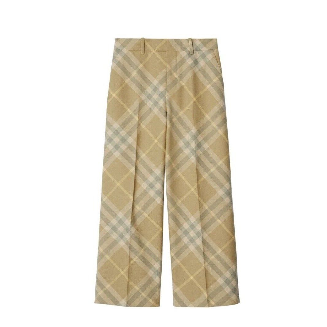 Burberry Burberry Check Print Wool Trousers Size 40 US 6 Size 28" / US 6 / IT 42 - 1 Thumbnail