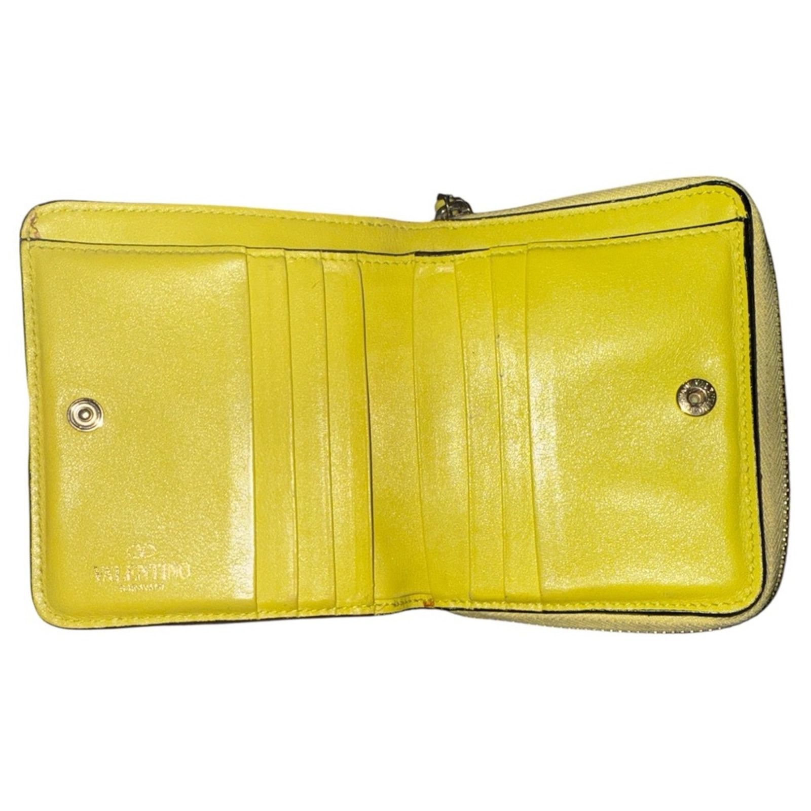 Valentino Valentino Yellow Studded Wallet Size ONE SIZE - 3 Thumbnail
