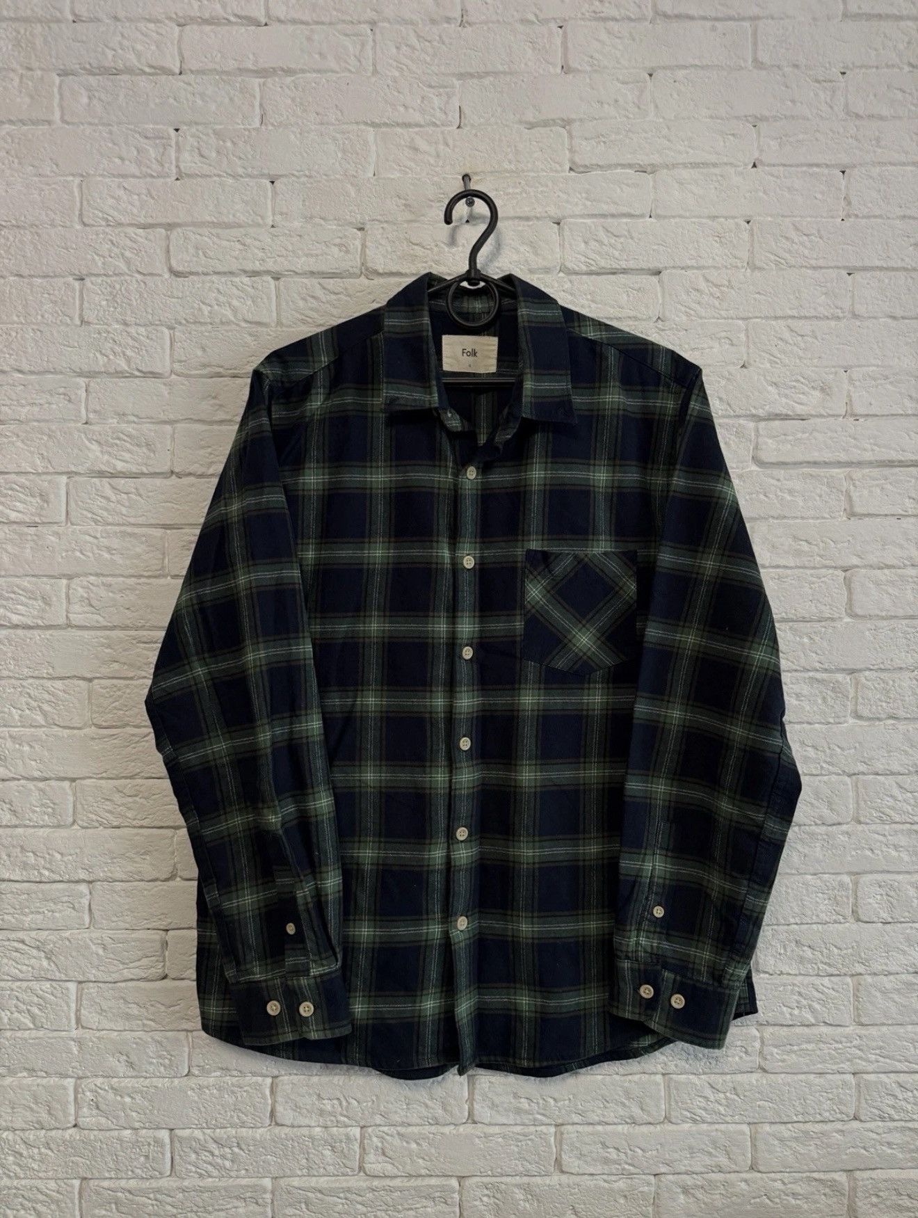 Folk Folk Flannel Overshirt Chek Shirt Sz 4 M Size US M / EU 48-50 / 2 - 1 Thumbnail