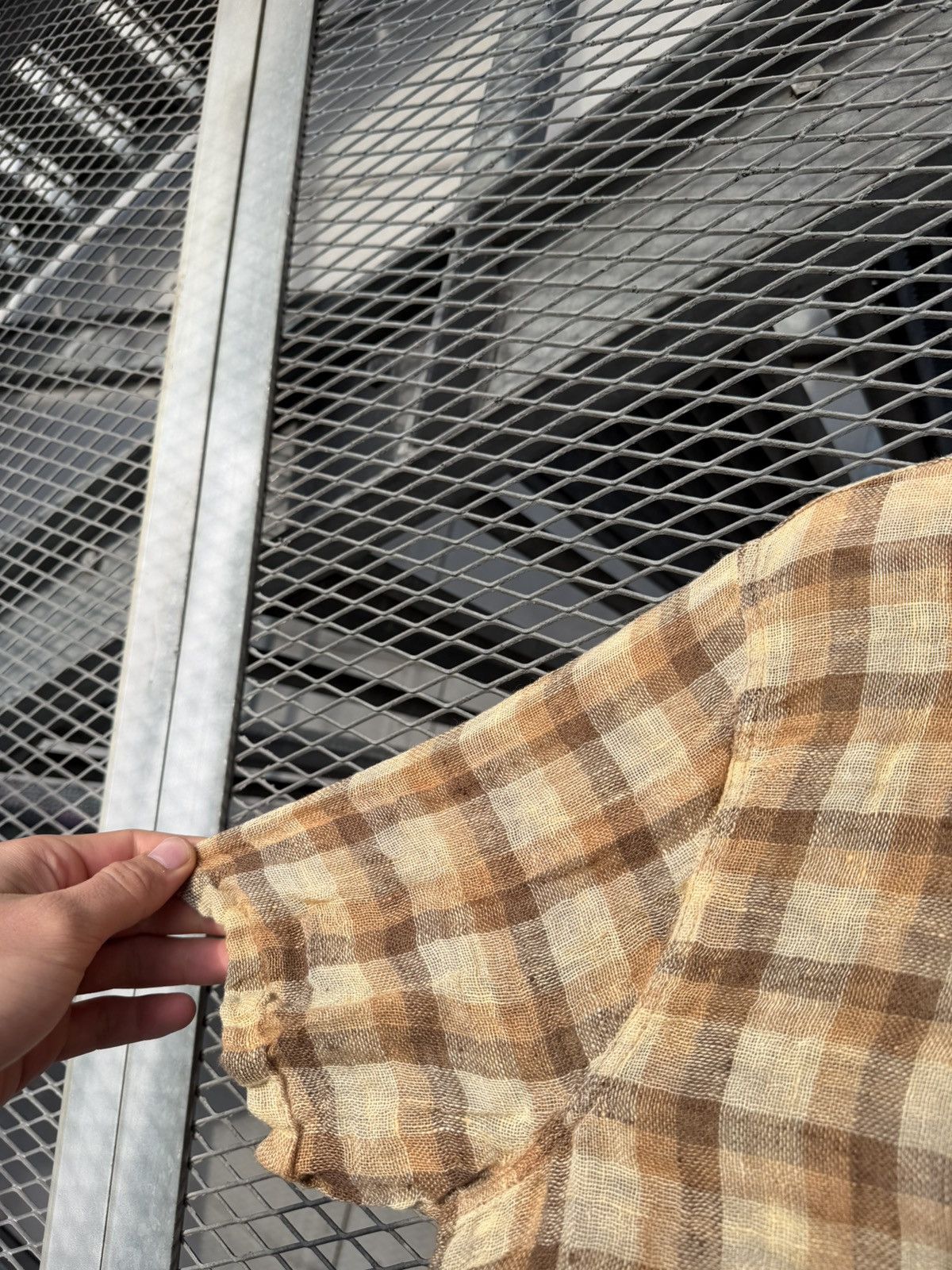 Our Legacy Our Legacy Raw Net Plaid Shirt Size US S / EU 44-46 / 1 - 8 Thumbnail