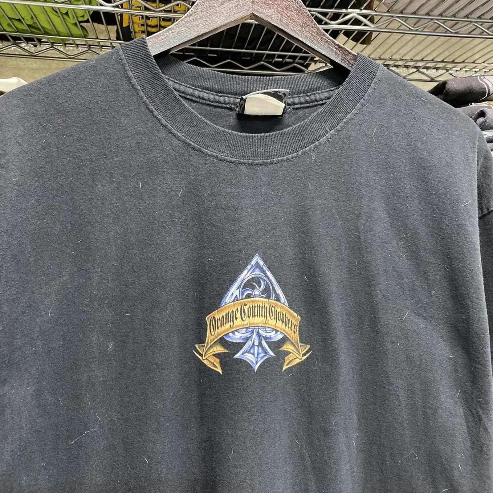 Other y2k orange county chopper chrome spade graphic biker tee Size US XL / EU 56 / 4 - 2 Thumbnail