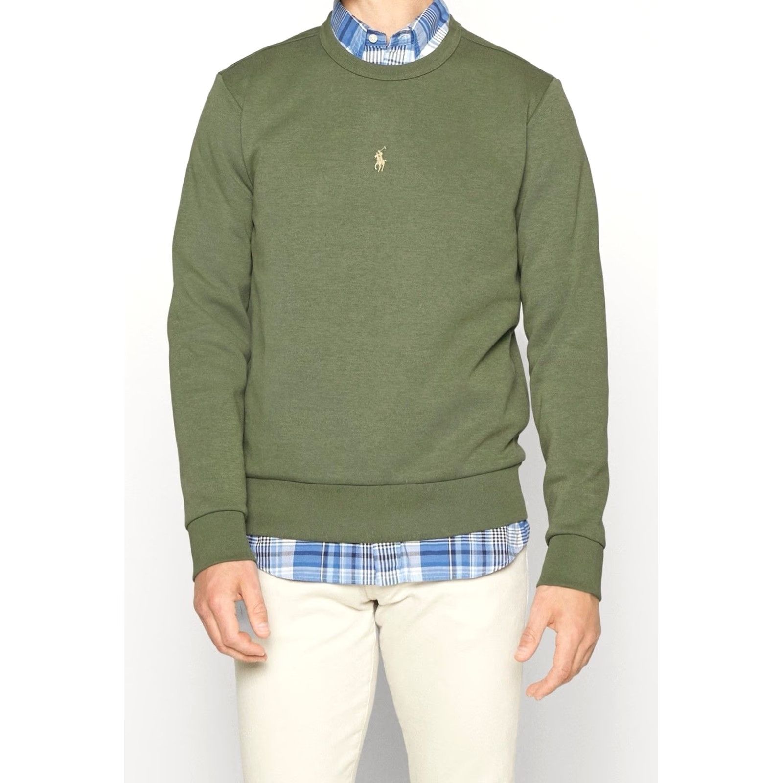 Polo Ralph Lauren Polo Ralph Lauren Sweatshirt Olive Double Knit Pullover Size L Mens Rare New Size US L / EU 52-54 / 3 - 2 Thumbnail
