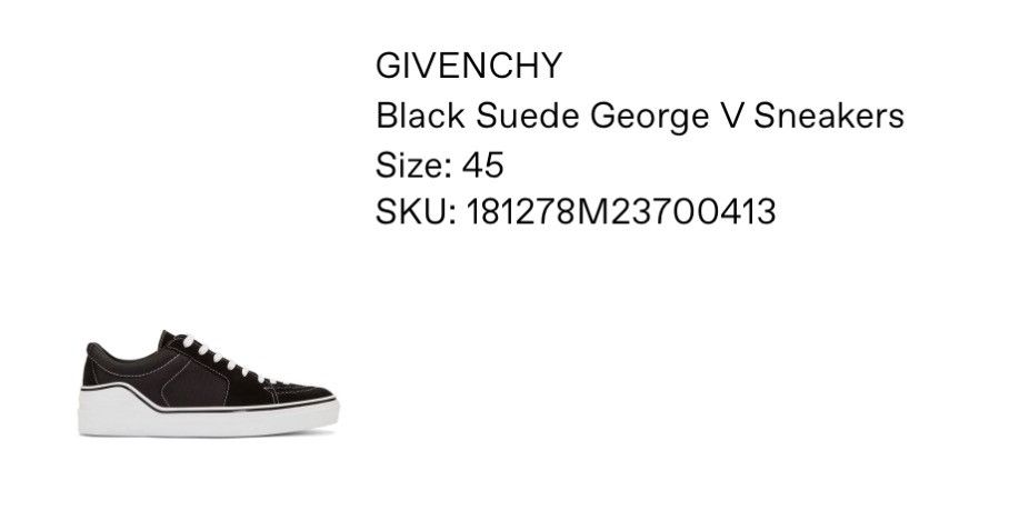 Givenchy Givenchy George V Low Sneaker Size US 12 / EU 45 - 13 Thumbnail