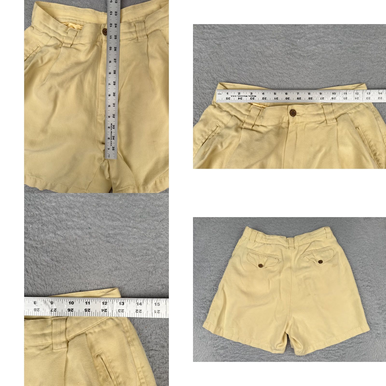 Tommy Bahama VINTAGE Tommy Bahama Women’s Shorts Bermuda 10 Yellow Silk Pockets Beach Vacation Travel Size 32" / US 10 / IT 46 - 8 Thumbnail