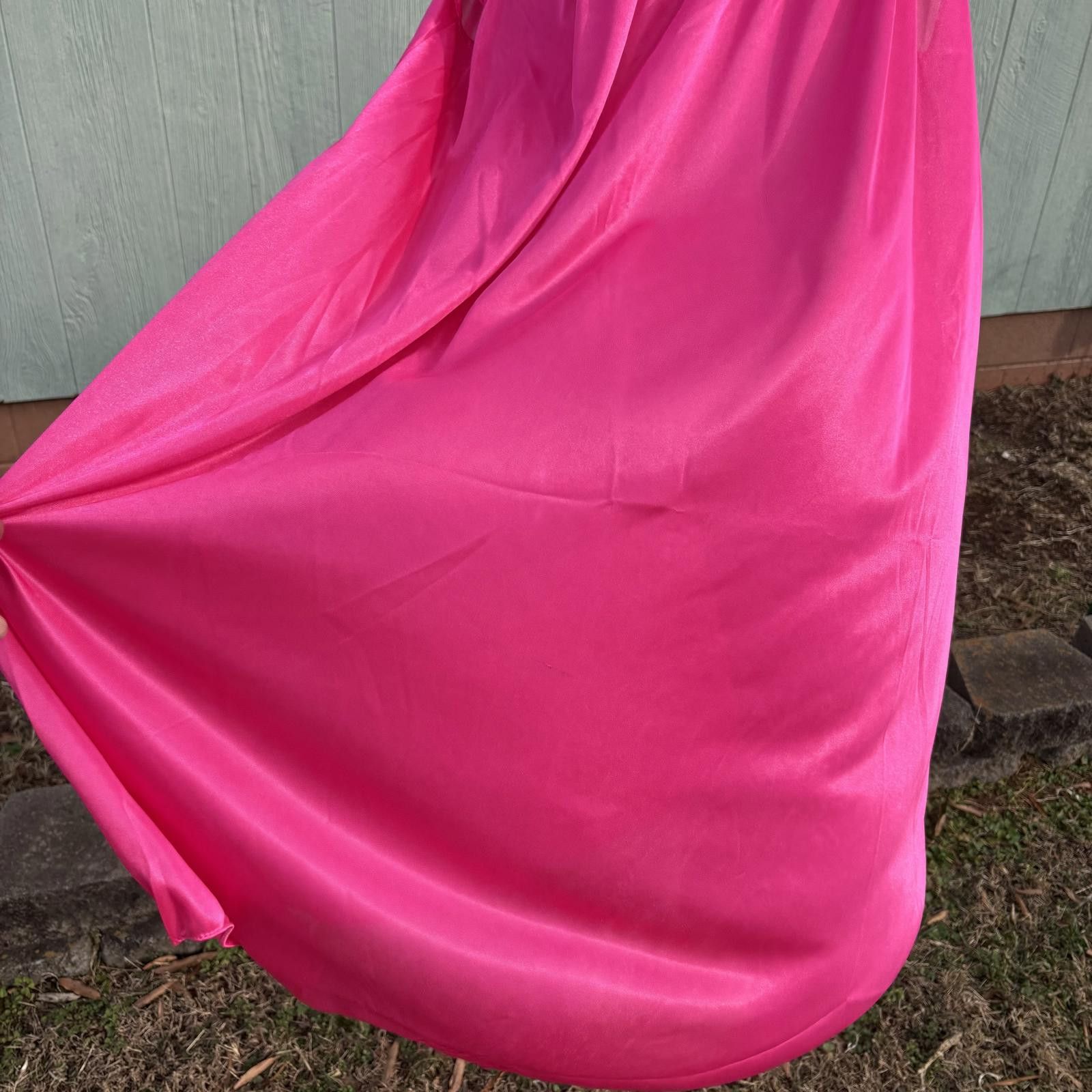 Other Vtg 90s Lati Fashions hot pink nightgown sz XL Size ONE SIZE - 2 Thumbnail