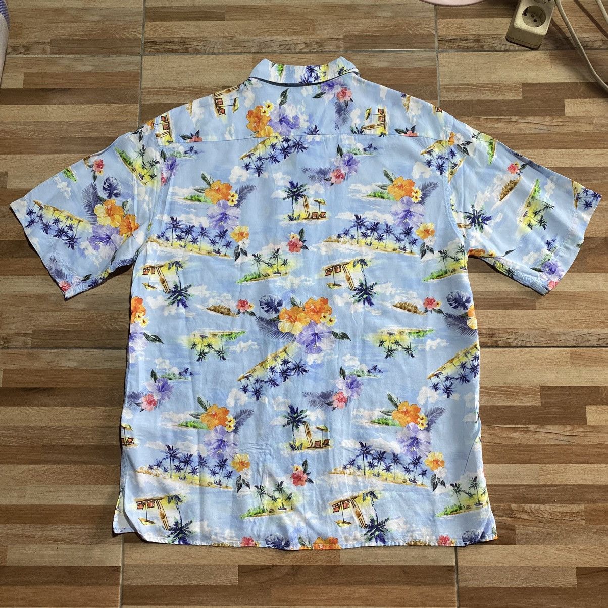 The North Face The North Face Blue Ocean All Over Print Hawaiian Shirt Size US M / EU 48-50 / 2 - 2 Thumbnail