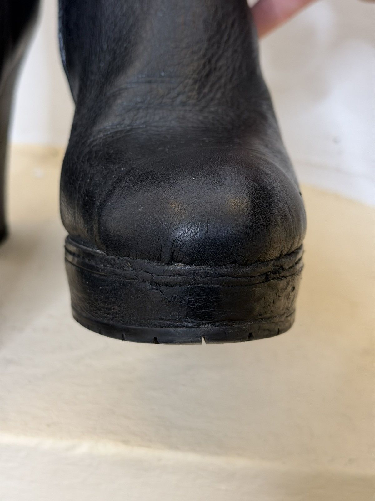 Prada Vintage 00s Prada Leather High Boots Black Woman‘s Size 40 Size US 10 / IT 40 - 13 Thumbnail
