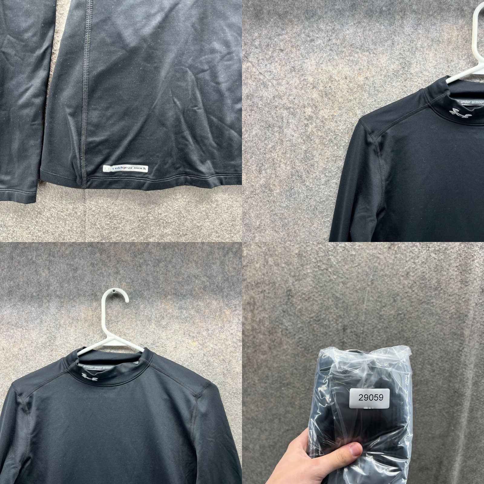 Under Armour Under Armour Sweatshirt Mens Medium Black Compression Coldgear Fitted Knit UA Shirt Pullover Slim Long Sleeve Casual Gym & Training Size US M / EU 48-50 / 2 - 8 Thumbnail