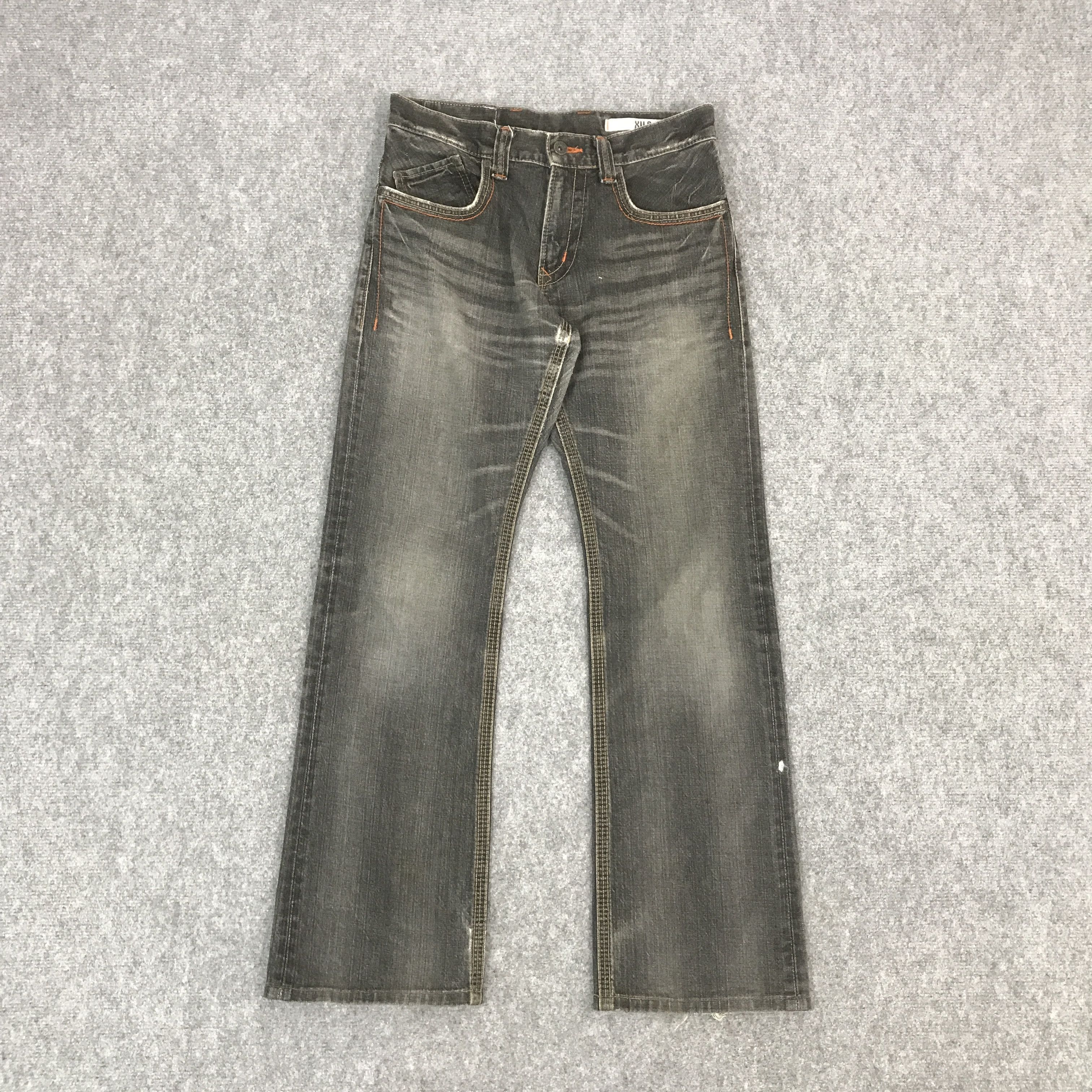 Japanese Brand EDWIN DISTRESSED BLACK DENIM PANTS Size US 28 / EU 44 - 1 Thumbnail