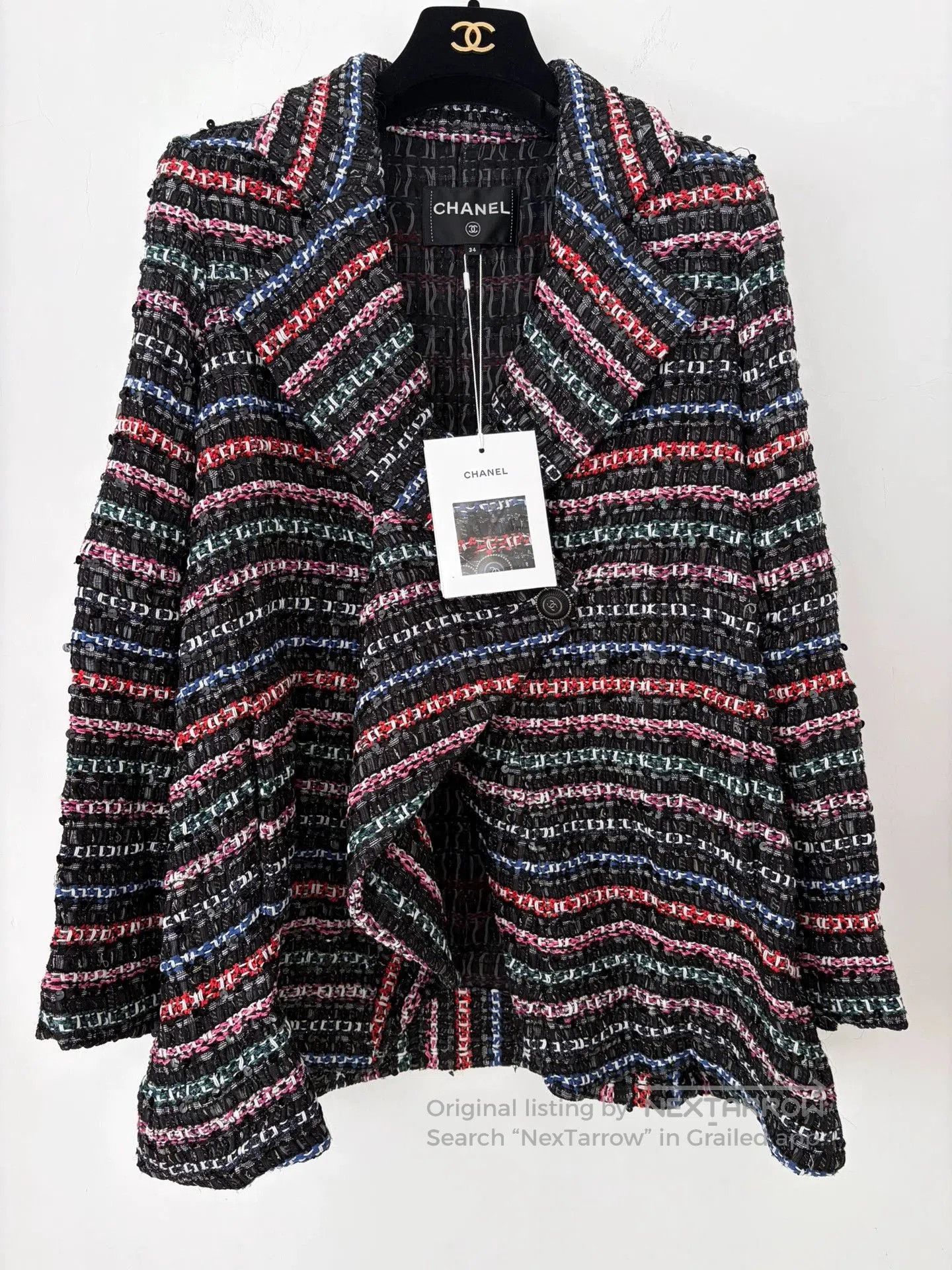 Chanel Chanel 20C Sequin Woven Coat. Size US XS / EU 42 / 0 - 1 Thumbnail