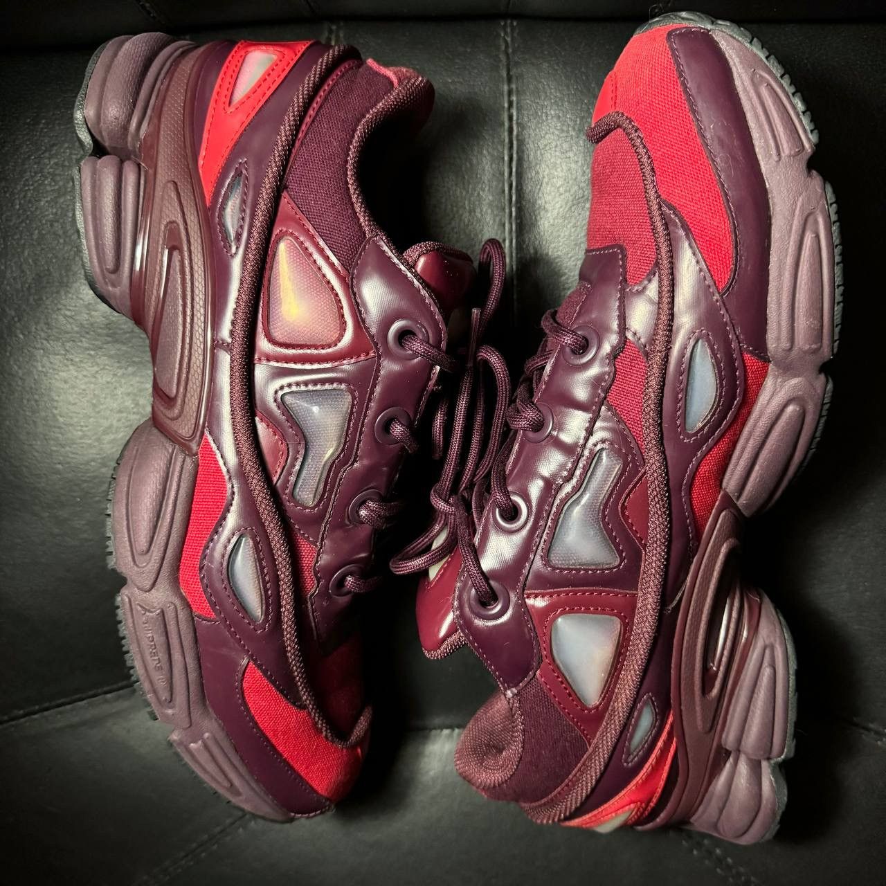 Adidas × Raf Simons Adidas Raf Simons ozweego Burgundy Size US 10.5 / EU 43-44 - 8 Thumbnail