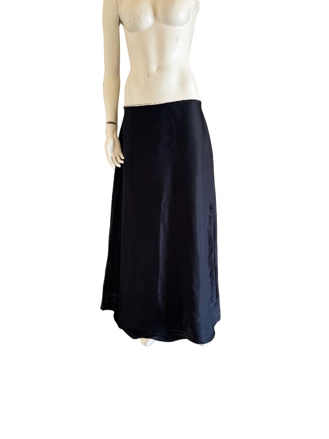 Vintage Fiesta jet black sheen shimmer iridescent maxi long A-line Size 30" / US 8 / IT 44 - 1 Thumbnail