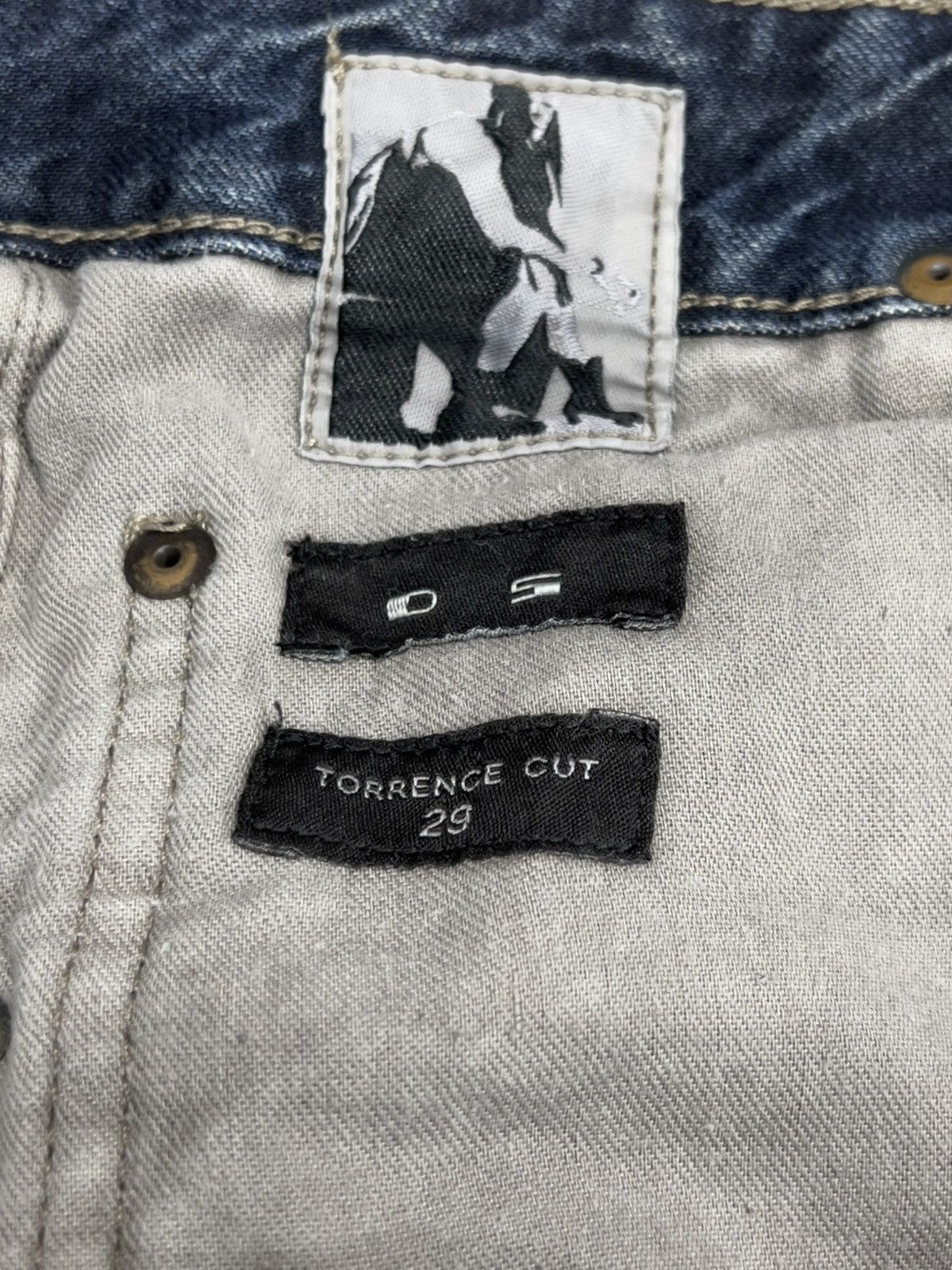 Rick Owens Rick Owens fw16 Hustler Blue Torrence Cut Jeans Size US 29 - 4 Thumbnail
