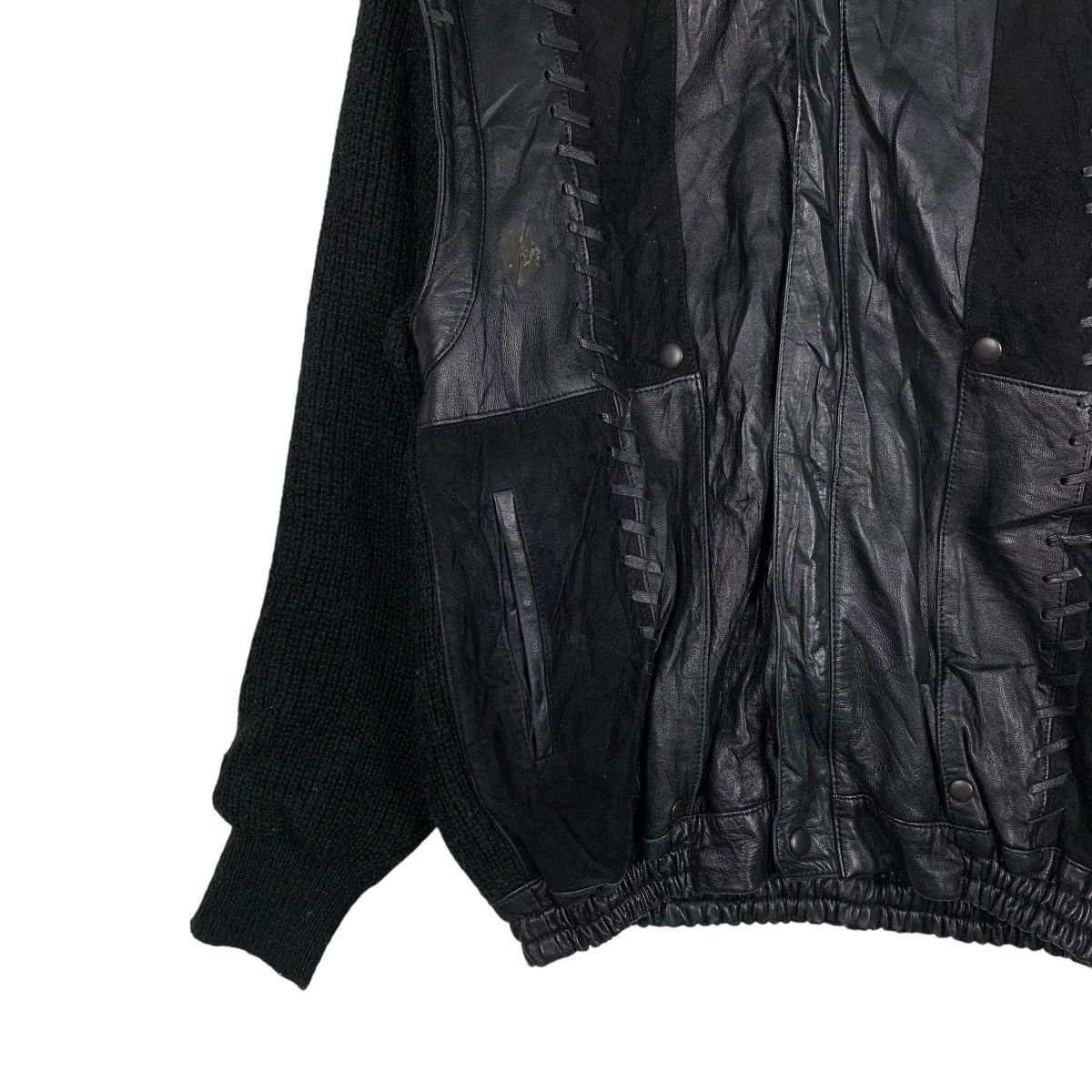 Japanese Brand Japanese Brand Moare Leather Jacket Size US M / EU 48-50 / 2 - 3 Thumbnail