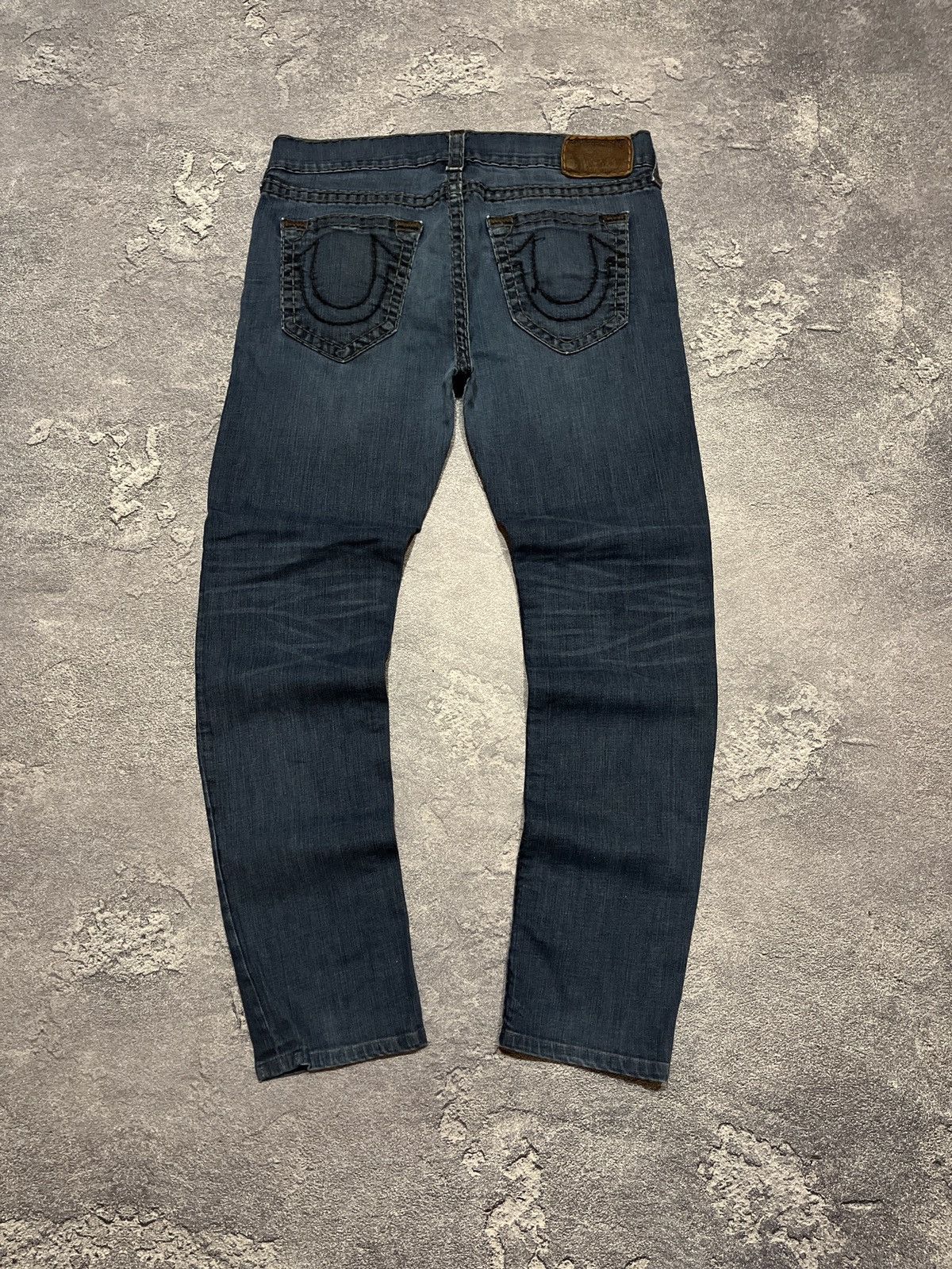 True Religion × Vintage Vintage True Religion Faded American Denim Baggy Hype Jeans Size US 38 / EU 54 - 1 Thumbnail
