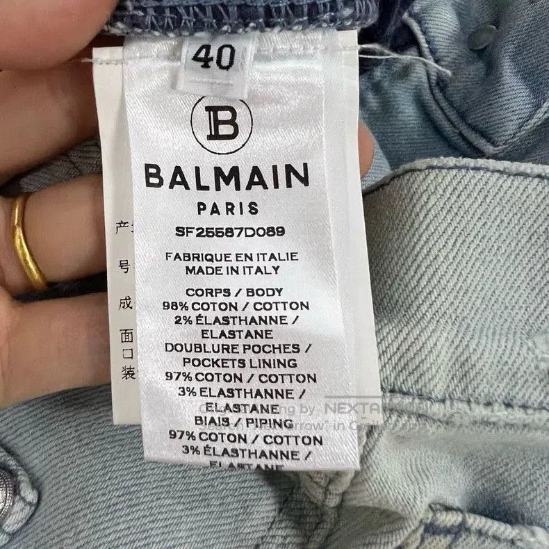 Balmain balmain distressed light wash jeans size 40. Size US 31 - 4 Thumbnail