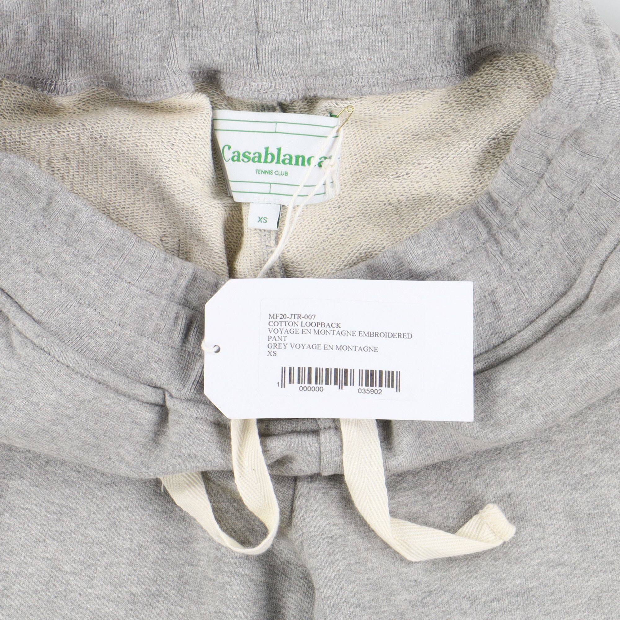 Casablanca Grey Embroidered Voyage En Montagne Logo Sweatpants Size US 28 / EU 44 - 6 Thumbnail