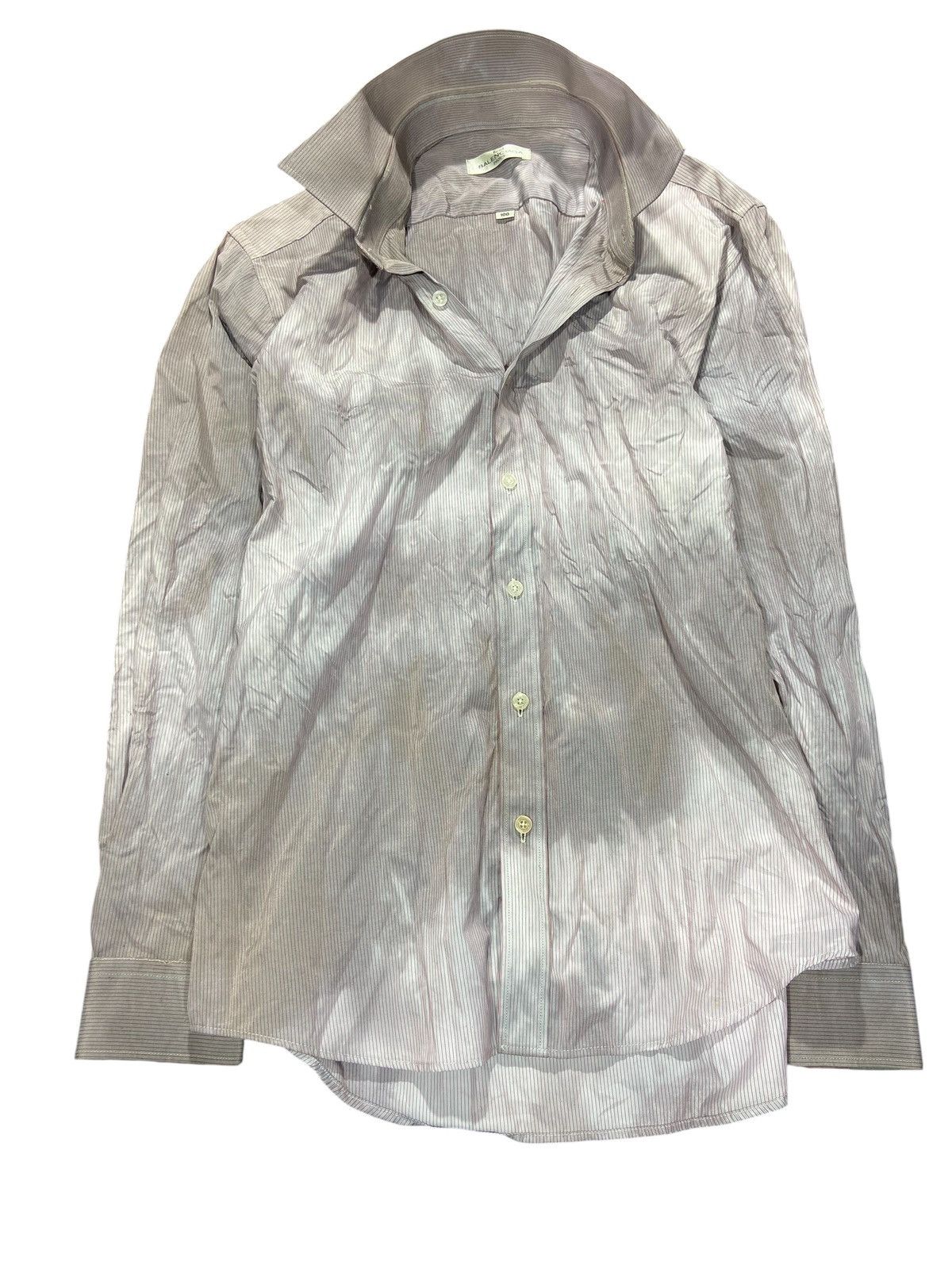 Balenciaga 💥Send offer💥 Vintage Balenciaga Striped Button Up gradient Size US M / EU 48-50 / 2 - 1 Thumbnail