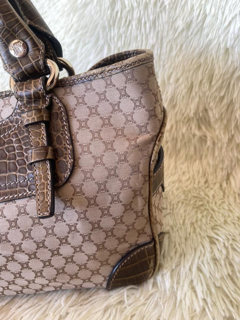 Celine 2008 Celine Macadam Canvas Boogie Handbag Size ONE SIZE - 11 Thumbnail