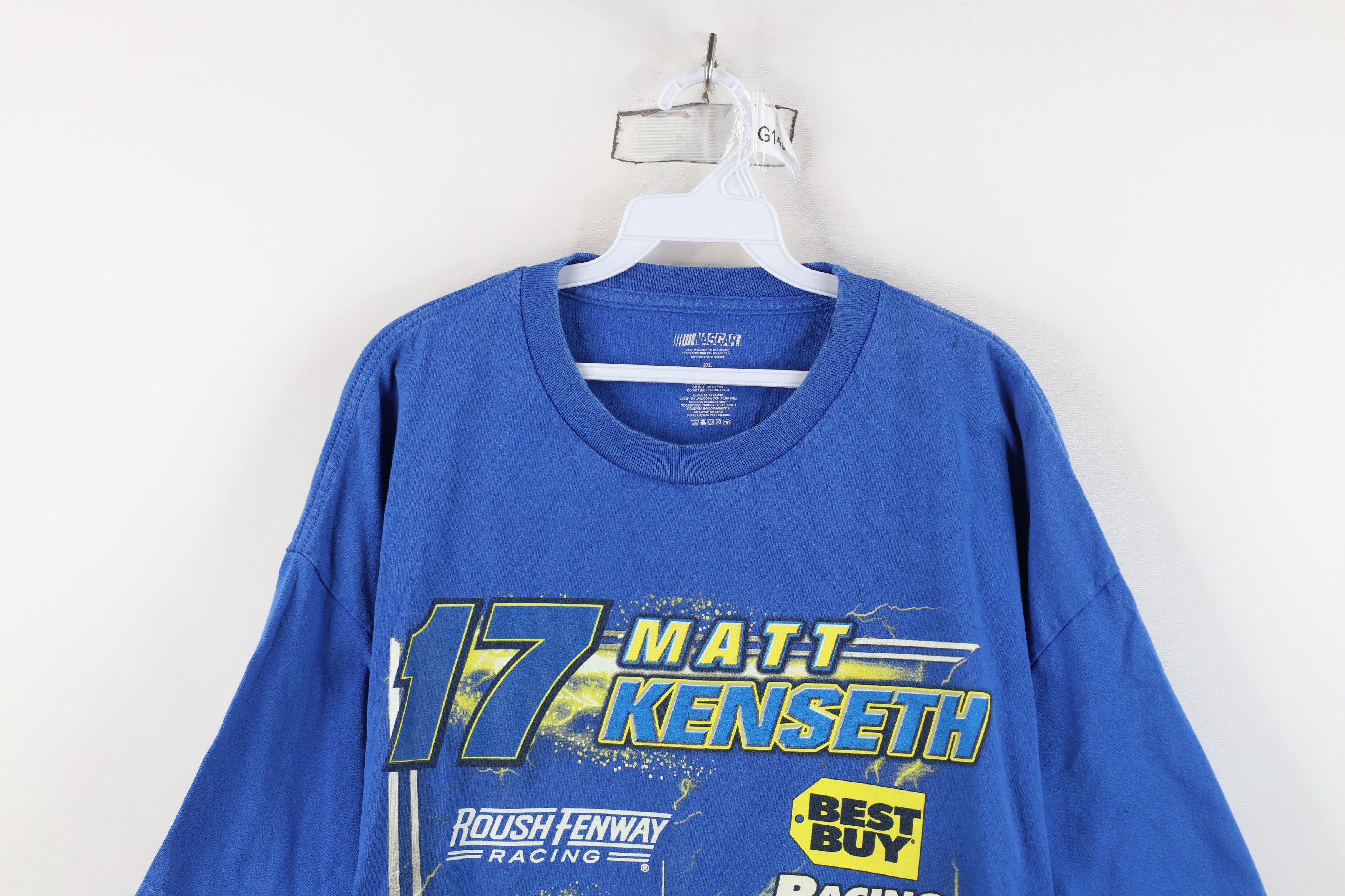 Vintage Vintage Y2K NASCAR Buy Matt Kenseth Racing T-Shirt AOP Blue Size US XXL / EU 58 / 5 - 2 Thumbnail