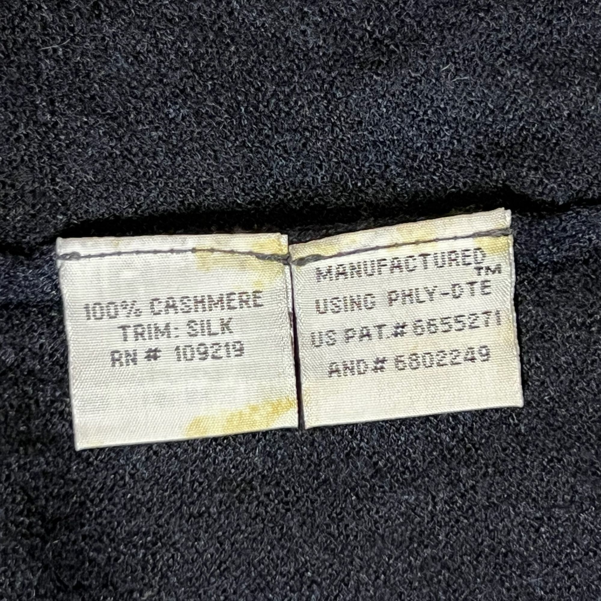 Other Match Womens Cashmere & Silk Black Cardigan With Bleach Effe Size L / US 10 / IT 46 - 5 Thumbnail
