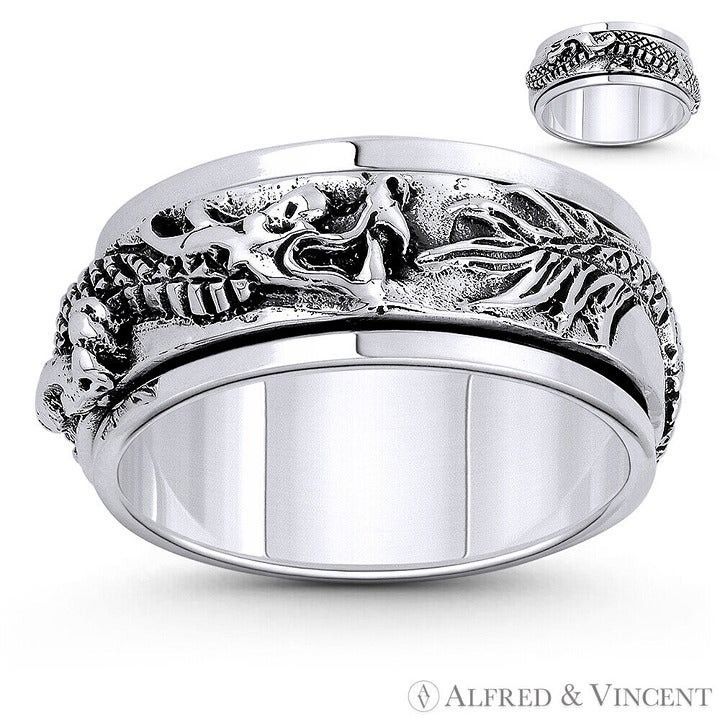 Other Chinese Dragon Shenlong Feng Shui Ring .925 Sterling Silver Size ONE SIZE - 1 Preview