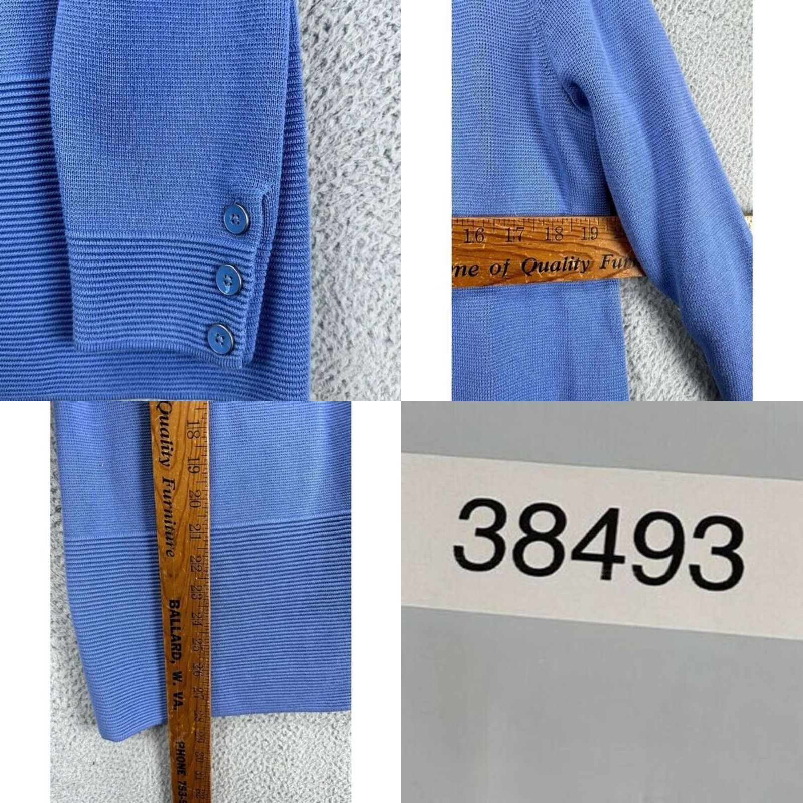 Talbots Talbots Cardigan Knit Open Face Sweater Women Medium Blue Long Sleeve NEW Size M / US 6-8 / IT 42-44 - 8 Thumbnail