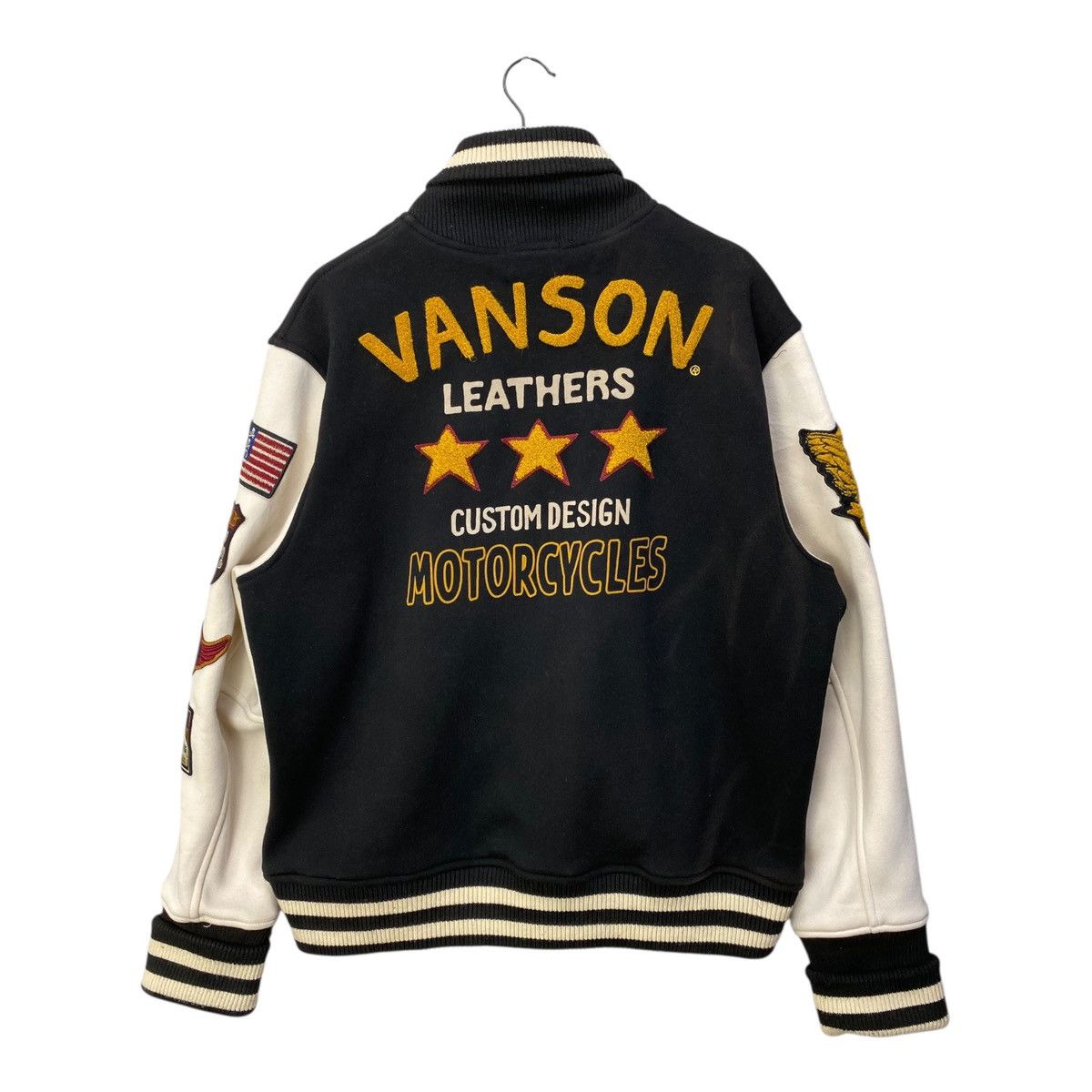Vanson Leathers Vanson Leathers Varsity Jacket Hoodie Heavy Cotton Button Up Size US XXL / EU 58 / 5 - 8 Thumbnail