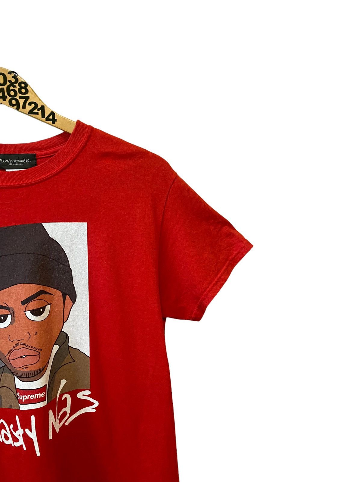 Hanes 💥 Rare Nasty Nas Photo Cartoon Mafia Tshirt Size US XS / EU 42 / 0 - 5 Thumbnail