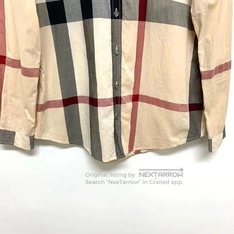 Burberry Burberry Beige Check Long Sleeve Shirt. Size S / US 4 / IT 40 - 6 Thumbnail