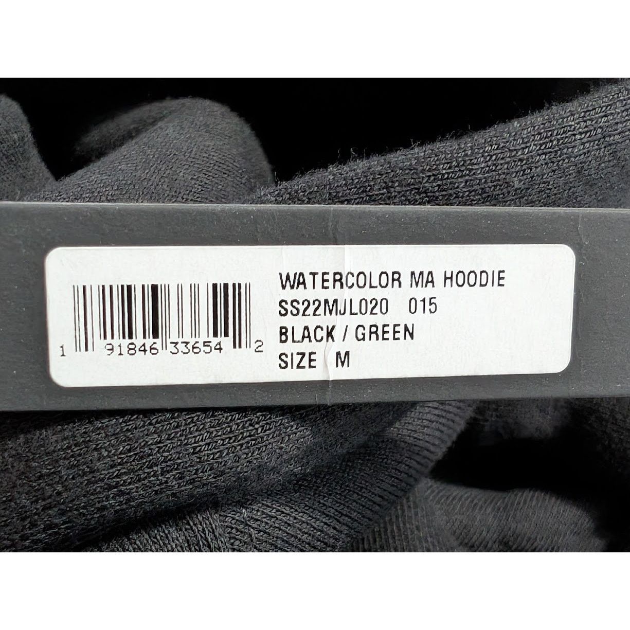 Amiri o1rshd1 Watercolor MA Hoodie in Black/Green M Size US M / EU 48-50 / 2 - 22 Thumbnail