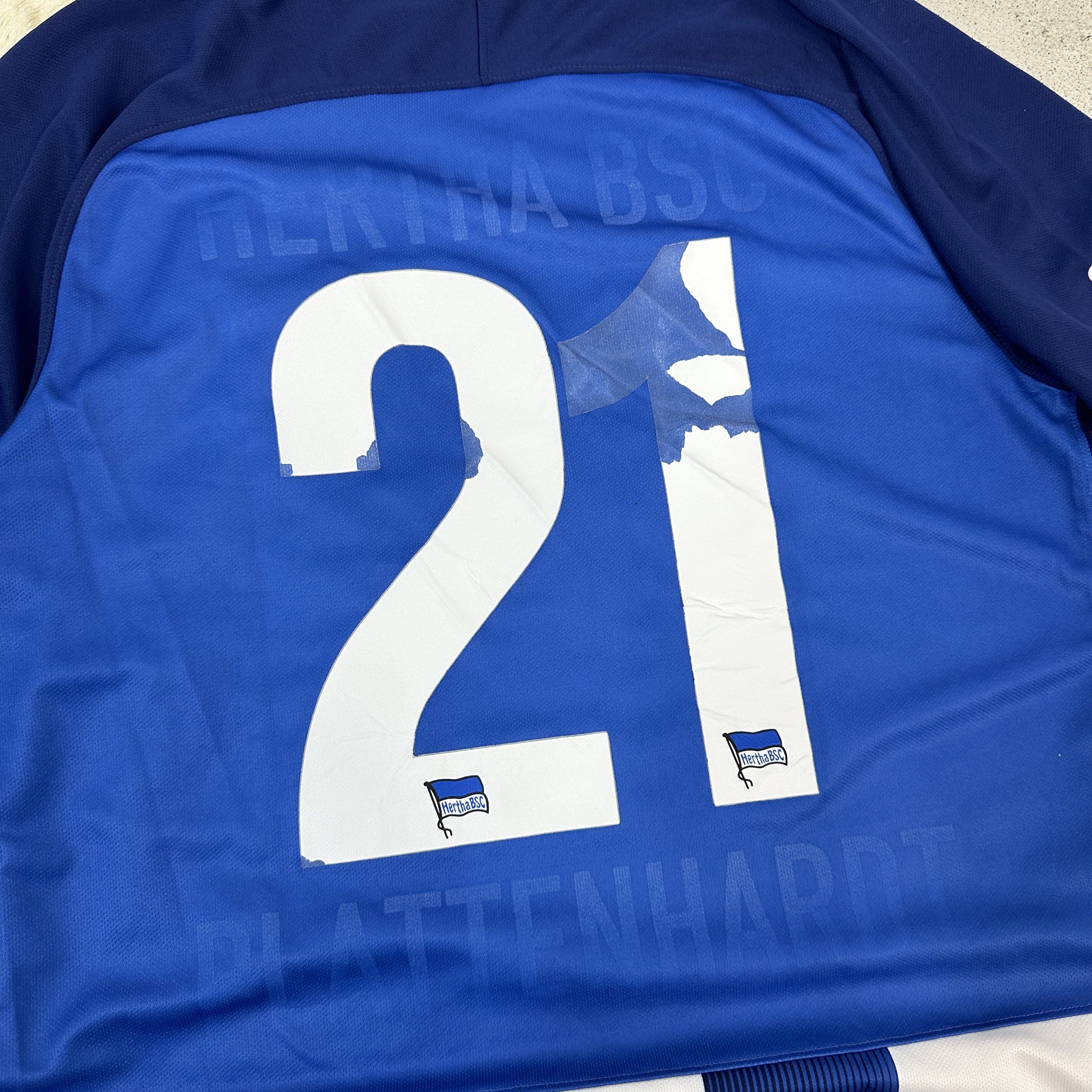 Nike × Vintage Jersey Nike Hertha BSC 17/18 Home Size US M / EU 48-50 / 2 - 5 Thumbnail