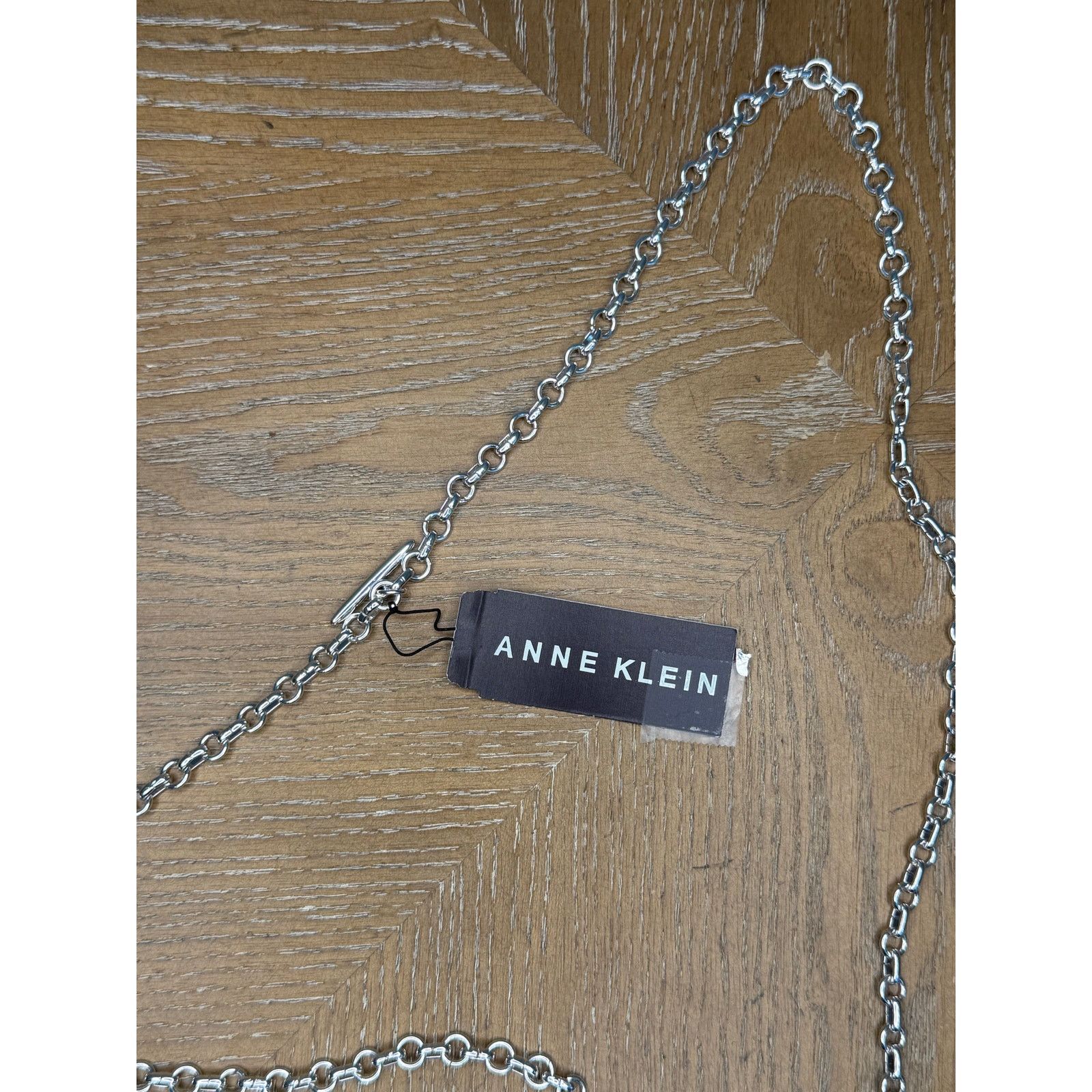Anne Klein Anne Klein Silver Tone Blue Crystal Pendant Necklace New Size ONE SIZE - 6 Thumbnail