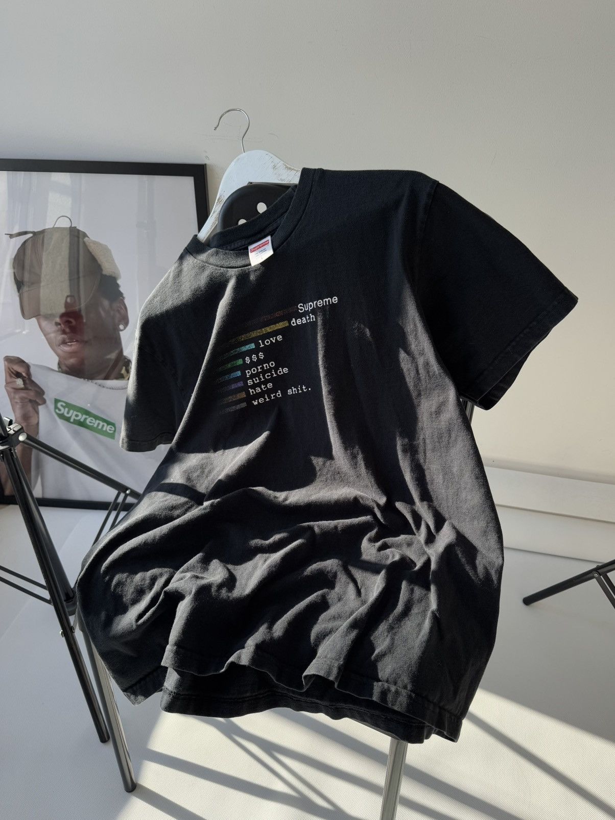 Supreme Vintage Supreme Death Love $$$ Porno Sun Faded Tee Size US M / EU 48-50 / 2 - 2 Thumbnail