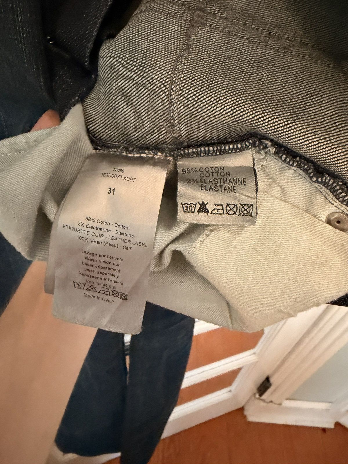 Dior Dior Homme Coated Blue Denim. Jakes Size US 31 - 6 Thumbnail